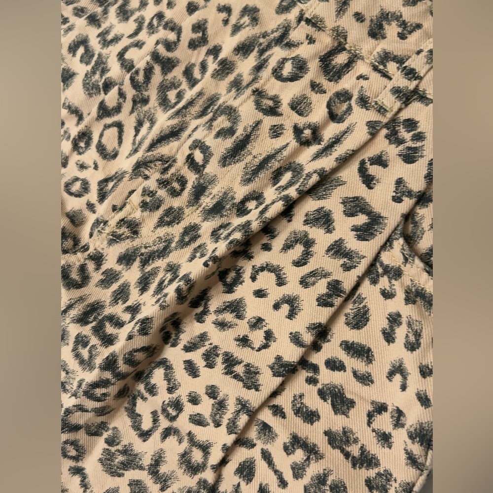 NWT Free People Printed Dogtown High Waist Shorts Cheetah Black Tan Size 24 - Picture 11 of 14